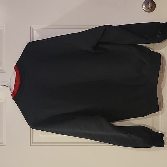 Top Stitch By Morning Sun Womens Sweat Shirt Black With Embroidered Cardinal  XL - Picture 3 of 4